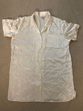 Vintage Morgan Taylor Ivory Nightshirt, Size 1X
